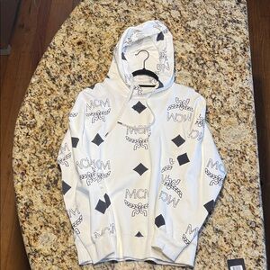 MCM Monogram White and Black Hoodie